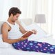thumbnail image 5 of Balery Space Pantalones de pijama para hombre, pijama ultraligero, pantalón de descanso-Small, 5 of 6