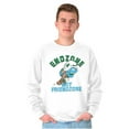 thumbnail image 4 of Smurfs Endzone not Friendzone Funny Men's Crewneck Sweatshirt Brisco Brands L, 4 of 6