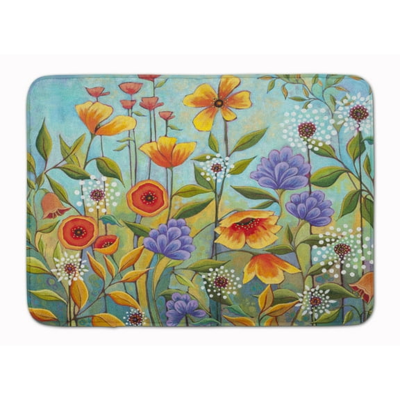 Fresh Air Flowers Machine Washable Memory Foam Mat