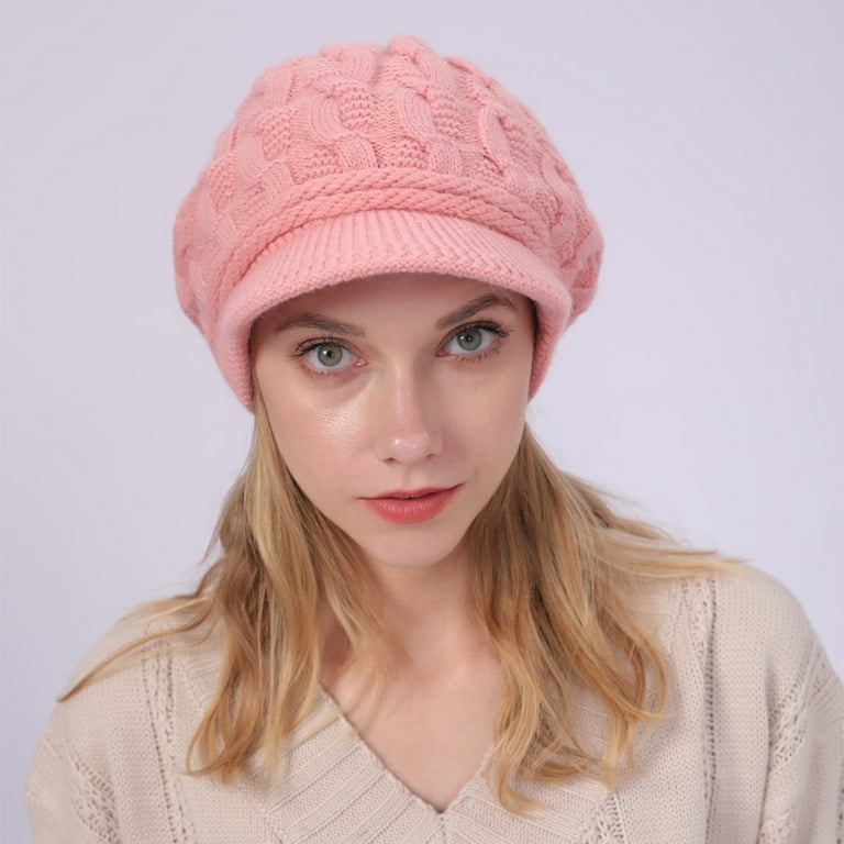 Women's Winter Warm Slouchy Cable Knit Beanie Skull Hat with