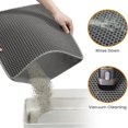 thumbnail image 4 of cat accessories Double-layer  Non-slip big Cat Litter Mat Pet Litter Box Filter MatWear Resistant  Cat Litter Mat  free shipping ShopWise Round, 4 of 7