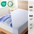 3 Inch Full Purple Memory Foam Mattress Topper, Cooling Gel Foam