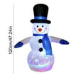 thumbnail image 2 of Lunxisen 1 Pcs Christmas Inflatables Snowman with Colorful Lights Outdoor Yard Decorations, Blow Up Cute Snowman Xmas Frosty Winter Decor Clearance for Indoor Lawn Garden Holiday Party, 2 of 7
