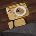 thumbnail image 2 of Sofa Side Tray Table for Couch - Adjustable Height 360° Swivel C Table for Sofa & Bed, Use as TV Tray Laptop Stand Snack Table Reading Desk, Fits Eating Working Studying - Black, 2 of 9
