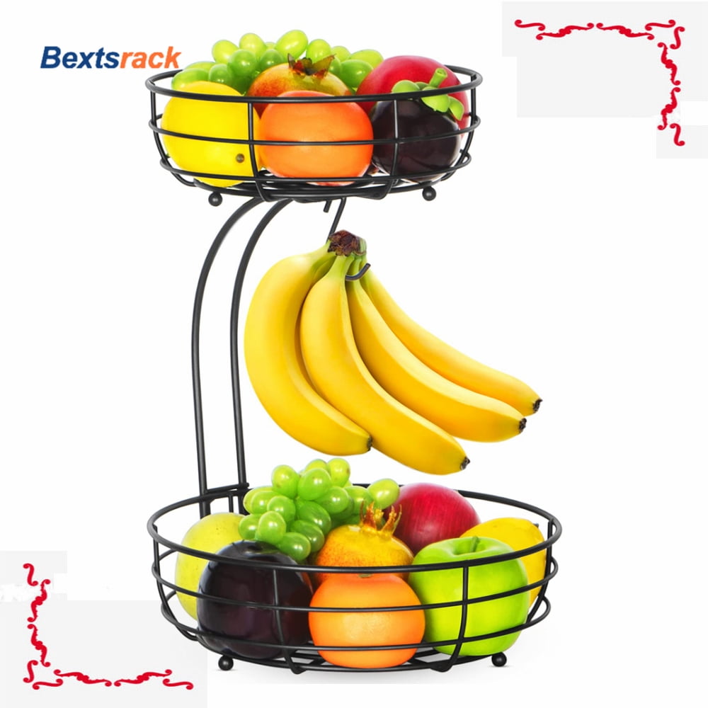 Wall Sticky for Hanging for Painted Walls Fruit Stand 3 Tier with Banana  Hook Outdoor Kitchen Cart with Wheels And Stainless Steel Top Hooks For  Home Use Multi Purpose Wall No Punching