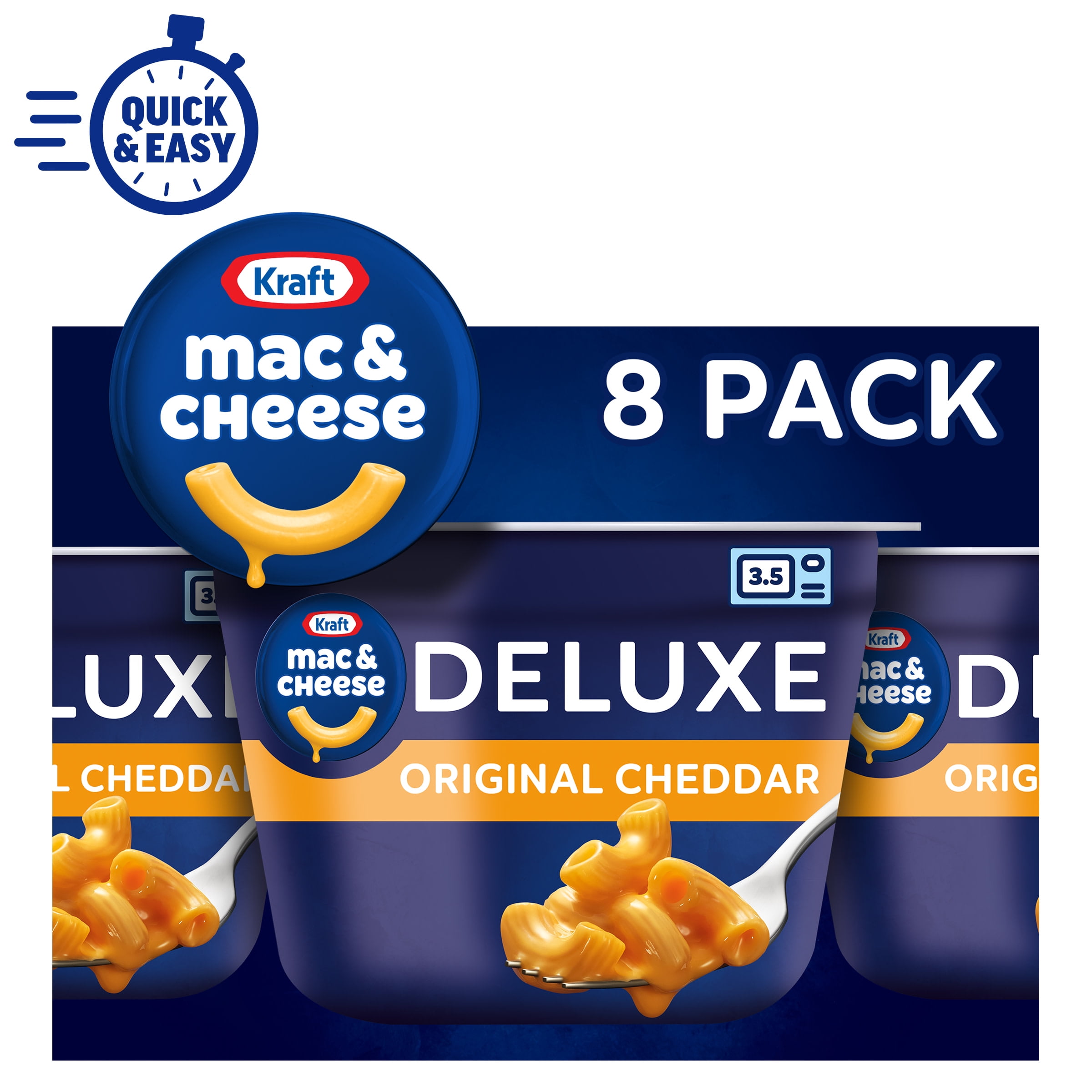 Kraft Deluxe Original Mac N Cheese Macaroni and Cheese Cups Easy ...