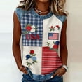 thumbnail image 2 of Trgacdwlo 4th Of July Women's Tank Tops Raglan Womens Sleeveless Shirts Color Block Stars Stripes 250th Anniversary Usa Shirt, 2 of 6