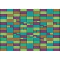 thumbnail image 1 of Ahgly Company Indoor Rectangle Patterned Emerald Green Area Rugs, 5' x 7', 1 of 6