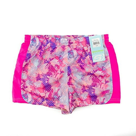 SKECHER Girls Active Shorts, Diagonal Stripes, Pink Glow Size 5/6 ...