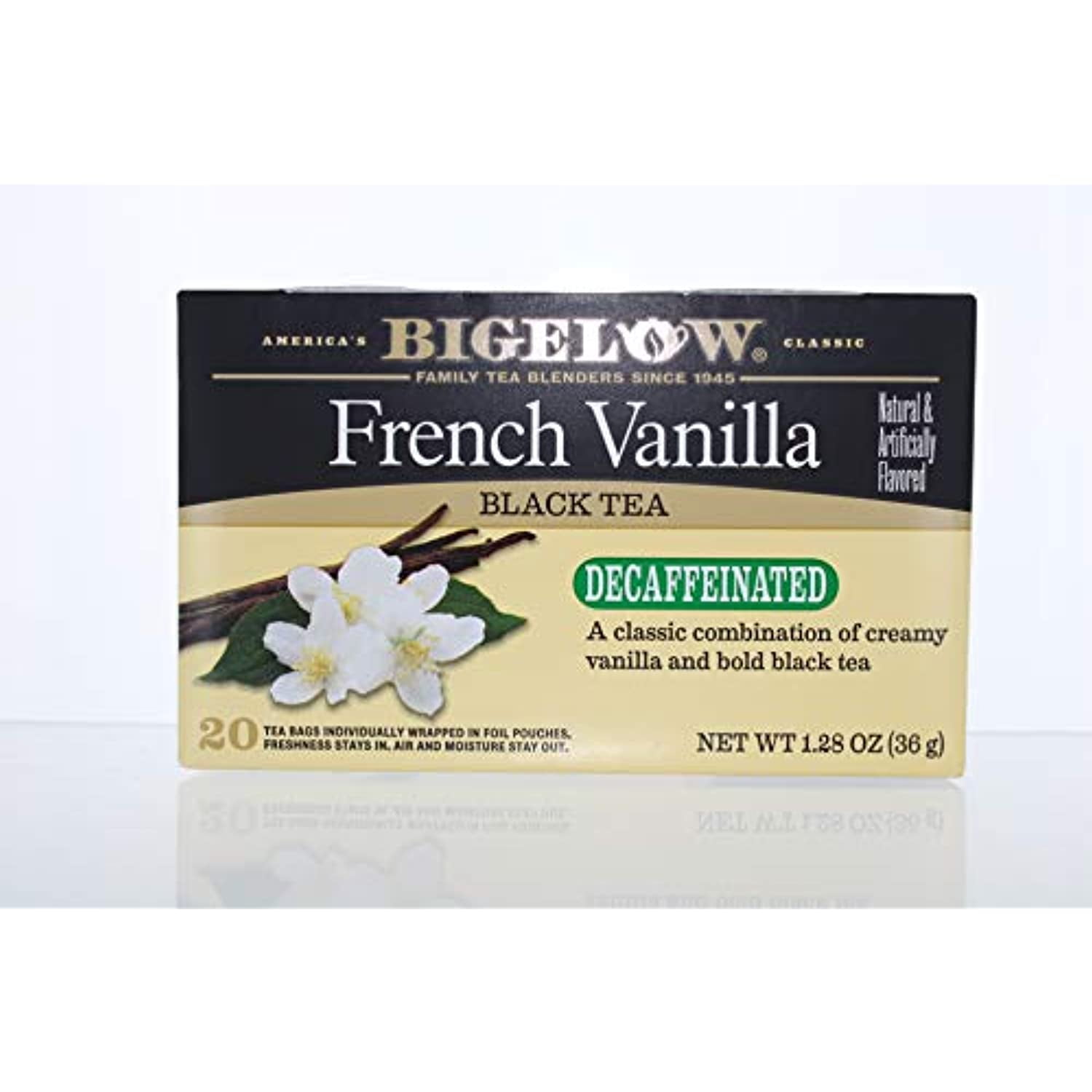 Bigelow Tea Decaffeinated French Vanilla Bag, 1.28 Oz, 20 Ct