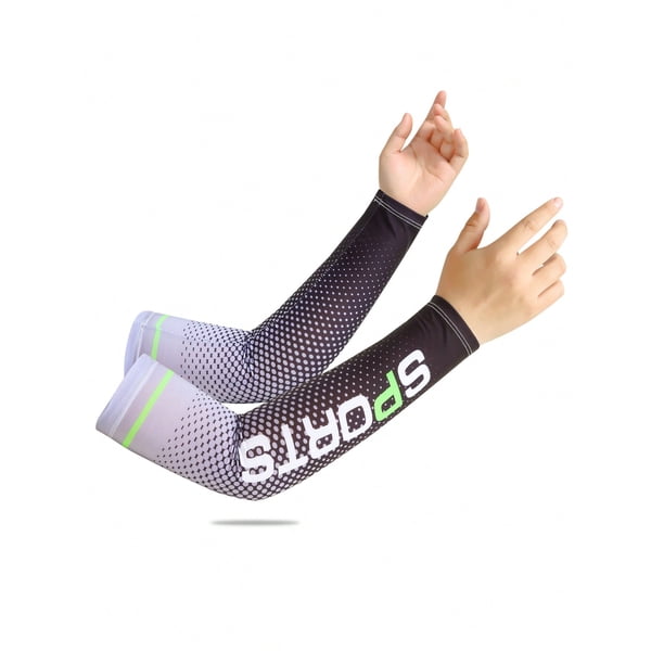 1pair Ice Silk Sun Protection Arm Sleeves For Summer, Thin & Breathable, Great For Driving And Outdoor Activities