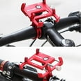 thumbnail image 2 of Bicycle & Motorcycle Phone Mount - Aluminum Bike Phone Holder with 360°Rotation Adjustable Handlebar Phone Holder Compatible with iPhone XS XR 8 Plus,Compatible with Samsung S9/S8 (Silver), 2 of 5
