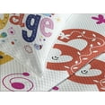 thumbnail image 4 of Ambesonne Funny Quilted Bedspread Set 3 Pcs, Happy Message, Queen Size, Multicolor, 4 of 5