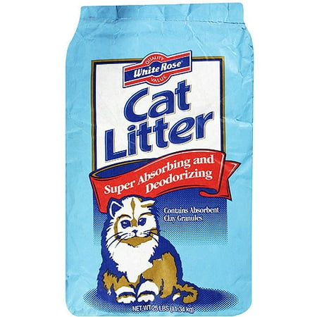 Quality Value White Rose: Cat Litter, 25 Lb