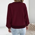 thumbnail image 4 of Tsivenald Sweaters for Women Crew Neck Long Sleeve Lightweight Tops Casual Trendy Fall Outfits Fashion Winter Clothing Dressy Shirts, 4 of 8