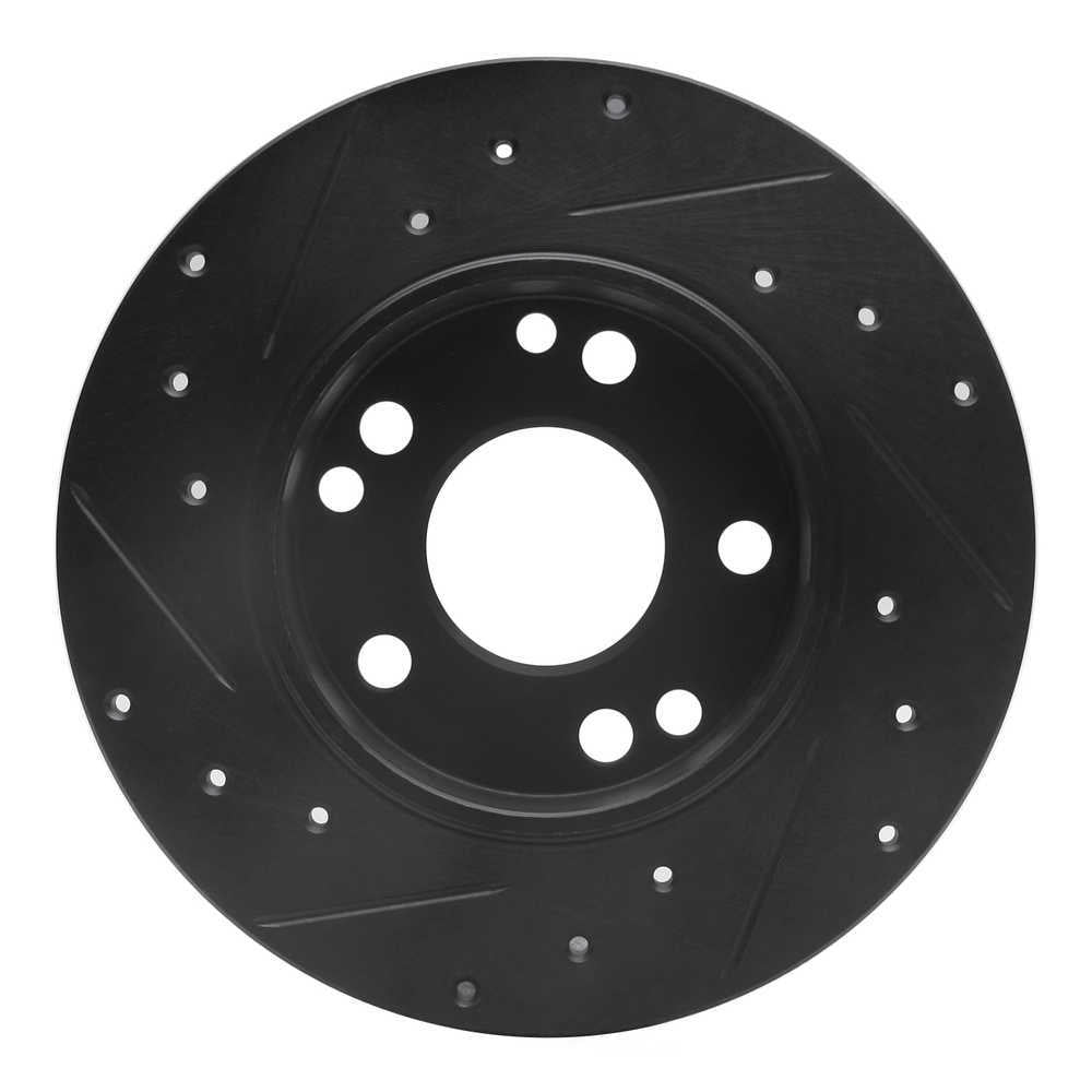 Dynamic Friction Company 633-63011R DFC Brake Rotor - Drilled And Slotted - Black