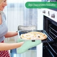 thumbnail image 7 of Oven Mitts 2 Pcs Pot Holders Sets Heat Resistant Hot Pads for Kitchen Cooking Baking 7"x9.8" Pastel Green, 7 of 7