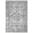 thumbnail image 3 of SAFAVIEH Oregon Creighton Floral Bordered Area Rug, Light Blue/Ivory, 4' x 6', 3 of 7