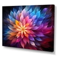 thumbnail image 2 of Designart "Yellow Blue Abstract Fractal delicate Prism" Modern Wall Art Living Room, 2 of 5