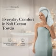 thumbnail image 6 of Modern Threads Cobblestone 6-Piece Cotton Adult Bath Towel Set, Blue, 6 of 10