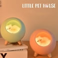 thumbnail image 4 of Linda luz nocturna de casa de gato para niños, luz nocturna portátil, carga USB, lámpara de ambiente de dormitorio, 4 of 5