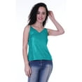 thumbnail image 6 of Moomaya Sparkle Sequin V-Neck Top For Women Adjustable Camisole Sexy Tanktop, 6 of 8