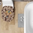 thumbnail image 4 of SEANATIVE Sunflower Cow Print Toilet Lid Covers for Bathroom Round Highland Cow Toilet Seat Lid Cover Soft Toilet Protector Cover Universal Toilet Seat Replacement Cover, 4 of 6