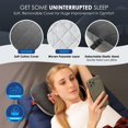 thumbnail image 4 of Ultralight Inflatable Pillow with Removable Cover for Neck Lumber Support - Upgrade Washable Travel Air Pillows for Camping, Hiking, Backpacking (Grey), 4 of 6