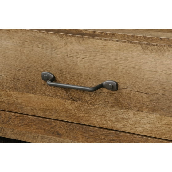 Sauder Boone Mountain Anywhere Console For Tvs Up To 47 Craftsman Oak Finish