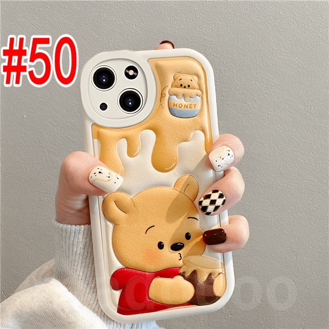 XPN 49 Funda Blanda Samsung Galaxy S22 Ultra 5G S21 Plus S20 FE A20S A71 A73 A72 A53 A52 A52S A03S A02S A20 A30 A10S A12 M12 A50 A50S A30S S22 + S20 + Linda Miel Winnie Pooh De Oso