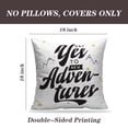 thumbnail image 2 of LALILO Throw Pillow Covers Inspirational Quote Motivation Shirt Cushion Cover 18" x 18", 2 Pack, 2 of 6