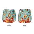 thumbnail image 3 of Balery Floating Colorful Cereal Pantalones cortos deportivos para mujer con forro y dos bolsillos, elásticos, para entrenamiento, gimnasio, yoga-Small, 3 of 7