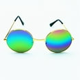 thumbnail image 4 of Gafas de sol Qarigey Retro Multi-colores forma redonda Dorado, 4 of 6