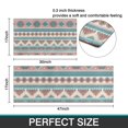 thumbnail image 7 of Blue and Pink Diamond Shaped Boho Pattern Kitchen Rugs Sets Of 2,Anti Fatigue Kitchen Mat Rugs Non Slip Washable,Decorative Kitchen Floor Mats for Kitchen,Sink,Laundry,17"x30"+17"x47", 7 of 7