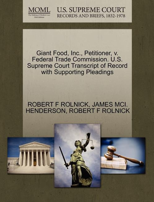 Giant Food, Inc., Petitioner, V 