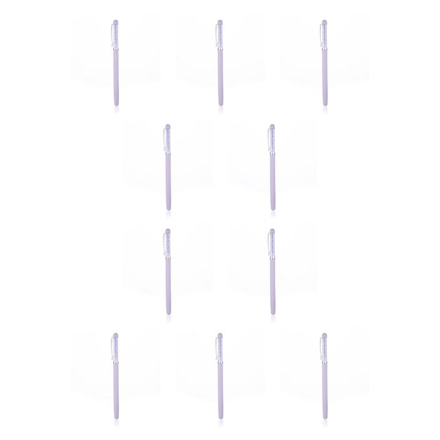 Inteprter Herramienta de pintura de puntos de diamantes de imitación cruzados, pegatina de artesanía de mano, pegatinas bordadas, suministros, Violeta 10piezas