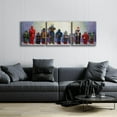 thumbnail image 3 of Epic Art 'Line-Up' by Eric Joyner, Acrylic Glass Wall Art, 3 Piece Set, 72" x 24", 3 of 8