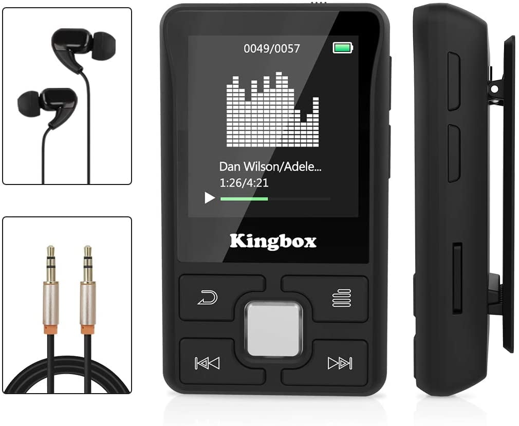 MP3 Player with Clip, Kingbox X55 32GB Music Player with Bluetooth 4.1
