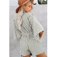 thumbnail image 3 of utcoco Women's Half Sleeve Striped Jumpsuits Casual Rompers, 3 of 4