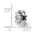 thumbnail image 2 of Sterling Silver Reflections SimStars Cubic Zirconia Bead Charm - Measures 10.91x8.18mm Wide, 2 of 2