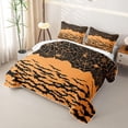 thumbnail image 3 of Erosebridal Happy Halloween Spider Twin Quilt Set, Spooky Bat Silhouette Twin Coverlet Set for Boys Girls, Orange Black, 2-Piece 1 Bedspread and 1 Pillowcase, 3 of 7