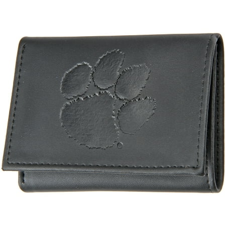 Tigers College Womens Wallet - Clemson Tigers Hybrid Tri-Fold Wallet - Black - No Size