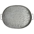 thumbnail image 3 of SOFE Oval Galvanized Metal Tray, Farmhouse Round Tray with Handles, 16.1" x 11" x 2.6", 3 of 6