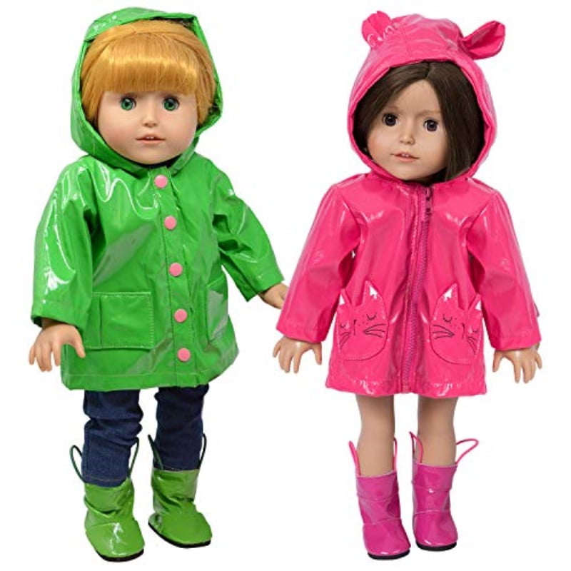 Pink Rain Boots  Fits 18 inch American Girl Dolls 