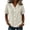 Beige, variant on Womens Scallop Peter Pan Collar Button Down Short Sleeve Shirts Linen Textured Straight Waist Curved Hem Solid Color Lightweight Breathable Soft Casual Tunic Blouse Tops