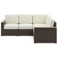 thumbnail image 5 of Pemberly Row Contemporary Brown Rattan 5-Seat Sectional, 5 of 7