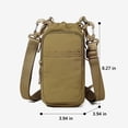 thumbnail image 4 of HuaAngel Crossbody Water Bottle Shoulder Bag Adjustable Shoulder Strap Fits 16 oz to 40 oz Bottles Multiple Storage Pockets Side handles, 4 of 7