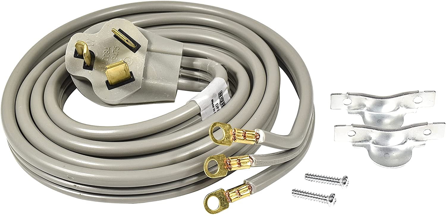 HQRP 3Prong Electric Dryer AC Power Cord 30Amp (NEMA 1030P to 3Wire