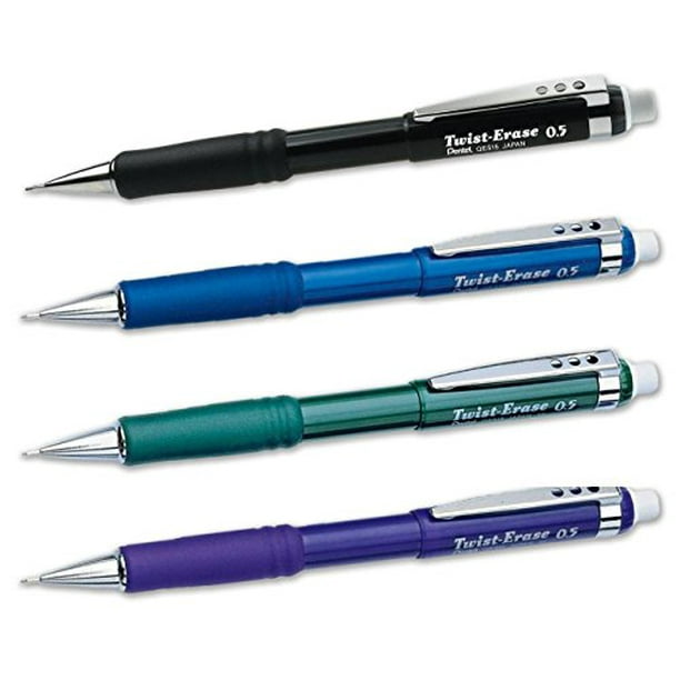 Pentel TwistErase III Mechanical Pencils (0.5mm) Assorted Barrels