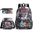 thumbnail image 1 of Stilwell Three-piece Bag, Cartoon Backpack, Student Bag, Leisure Bag siniker, 1 of 2